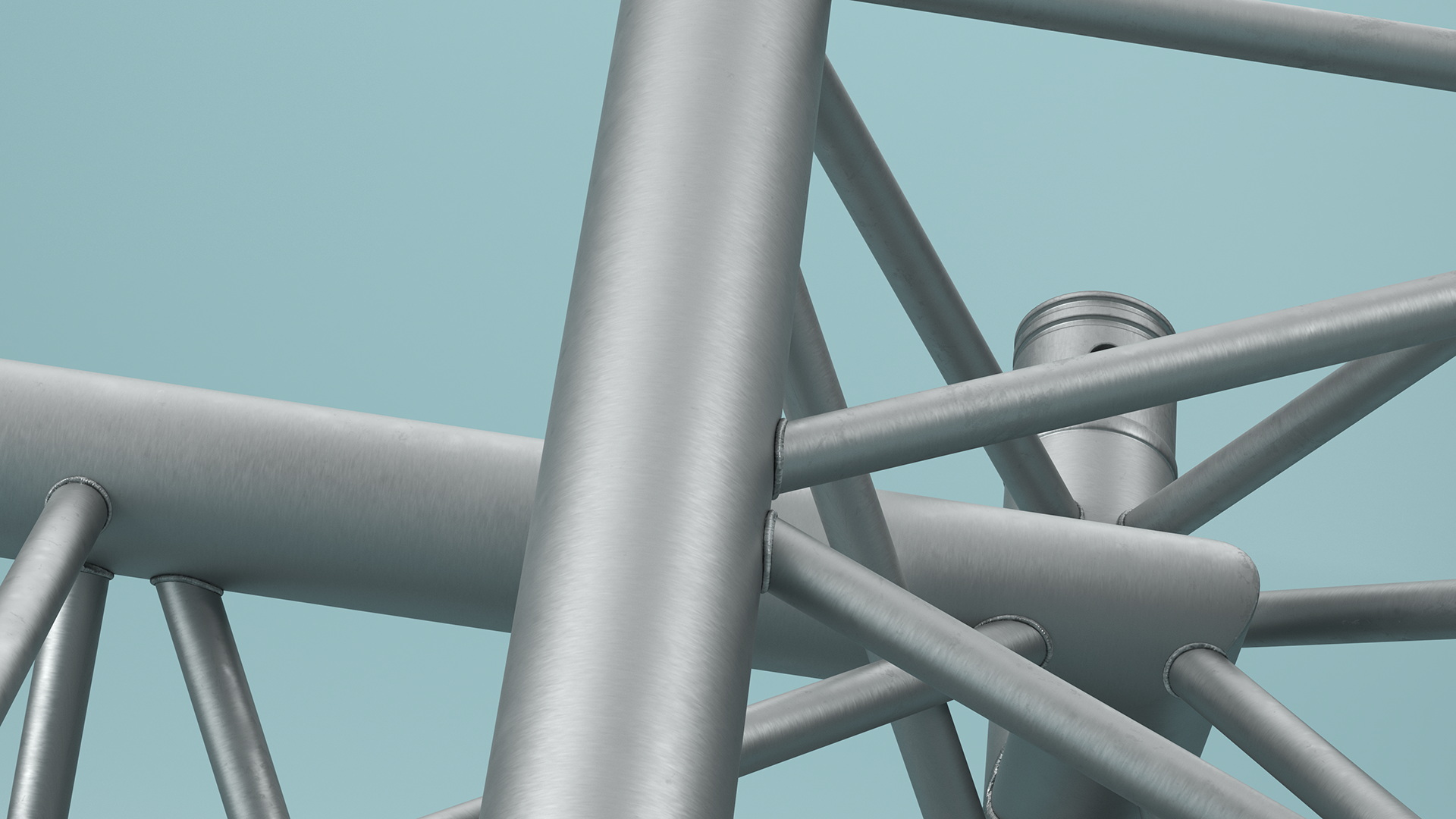 3D model Large Truss Modular Triangular
