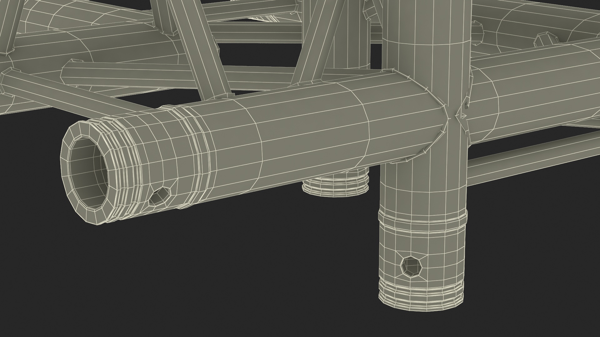 3D model Large Truss Modular Triangular