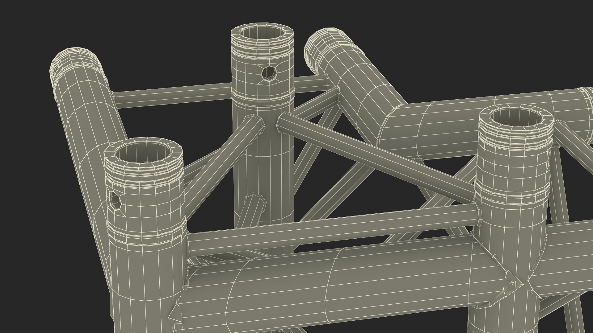 3D model Large Truss Modular Triangular