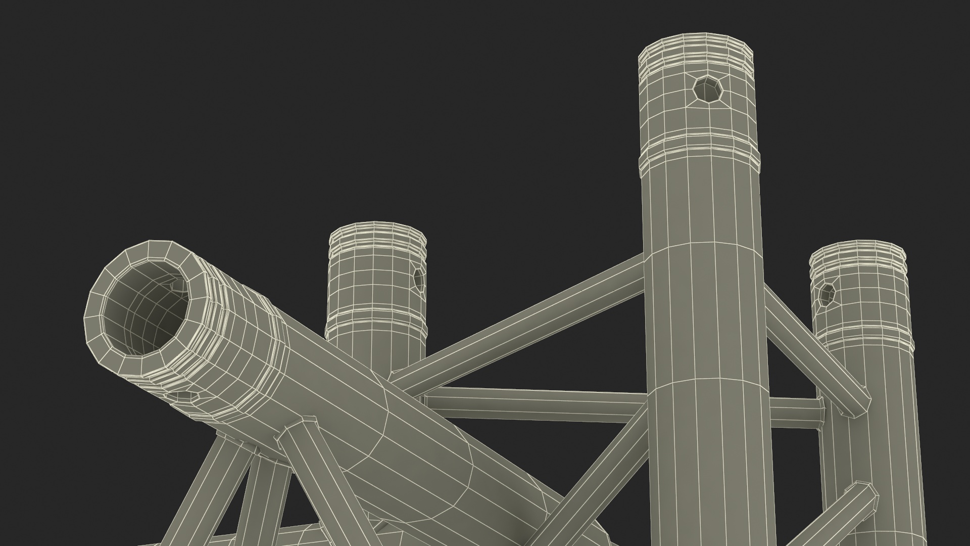 3D model Large Truss Modular Triangular