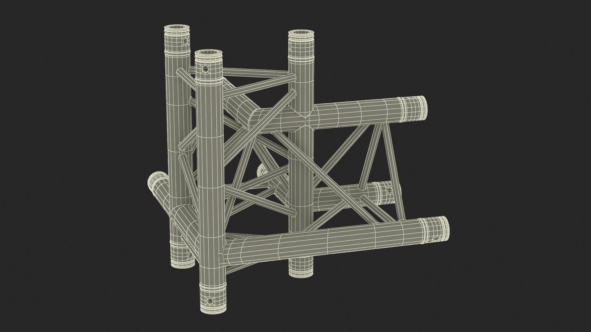 3D model Large Truss Modular Triangular