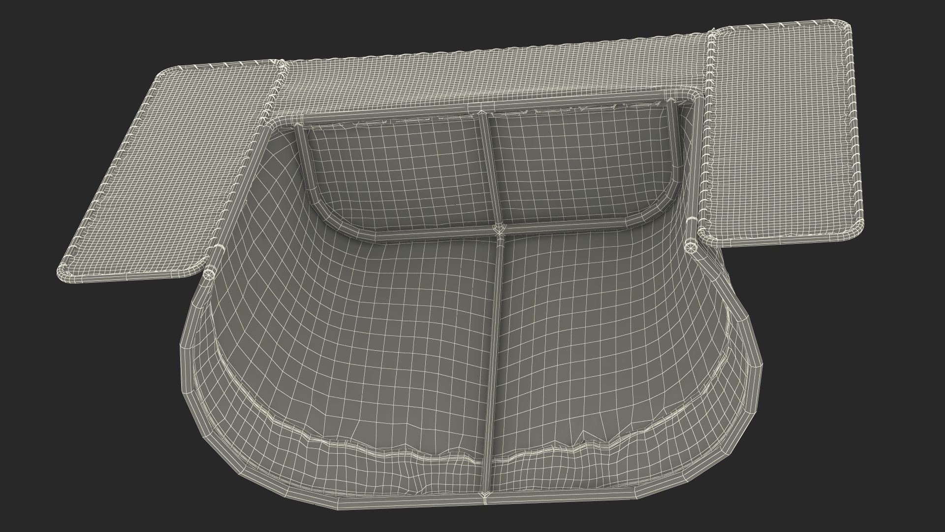 3D Folding Hockey Goal with Backstop model