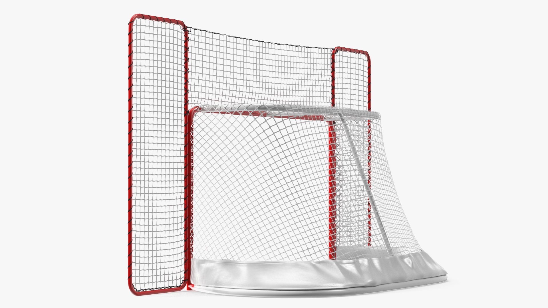 3D Folding Hockey Goal with Backstop model