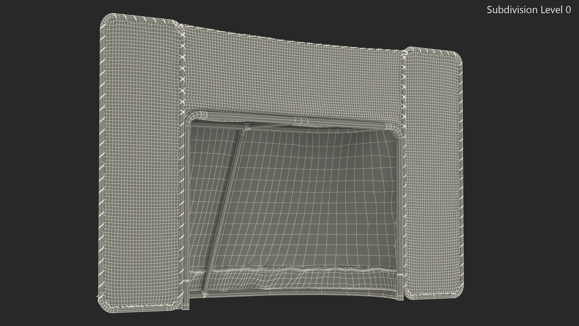 3D Folding Hockey Goal with Backstop model