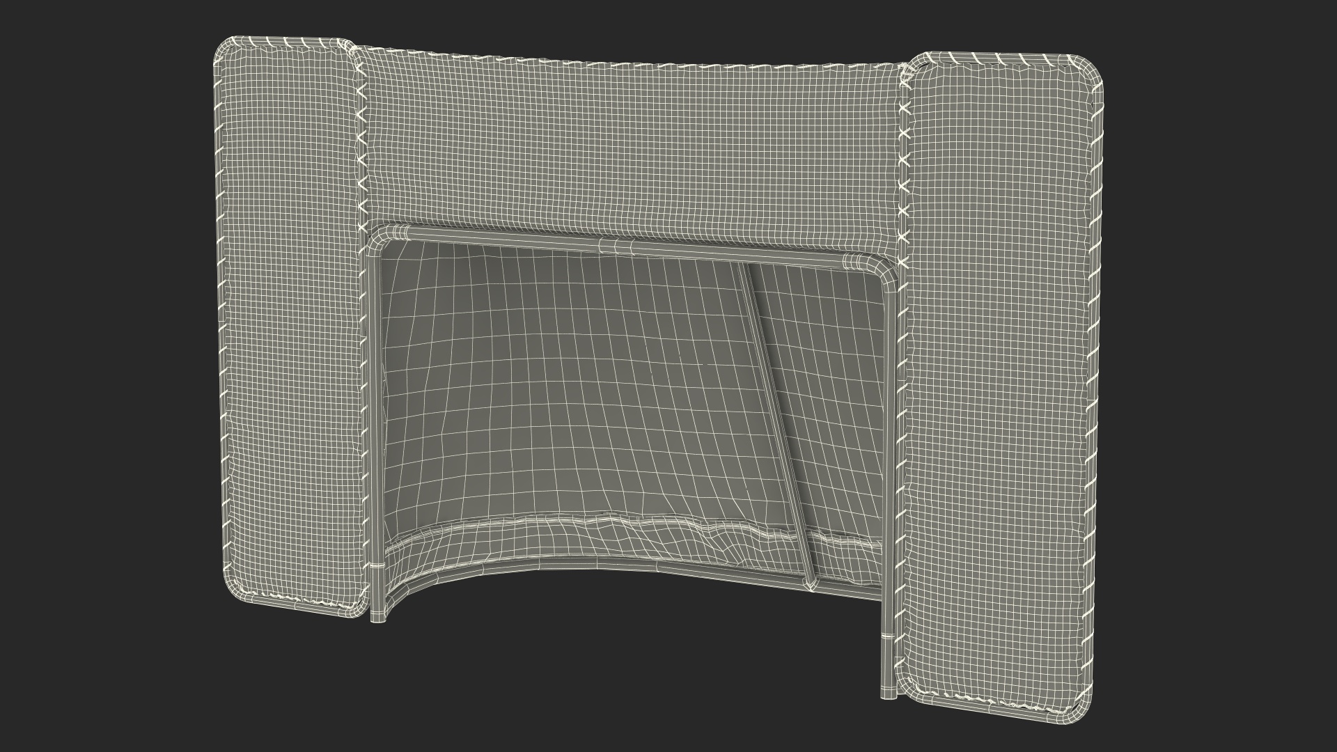 3D Folding Hockey Goal with Backstop model