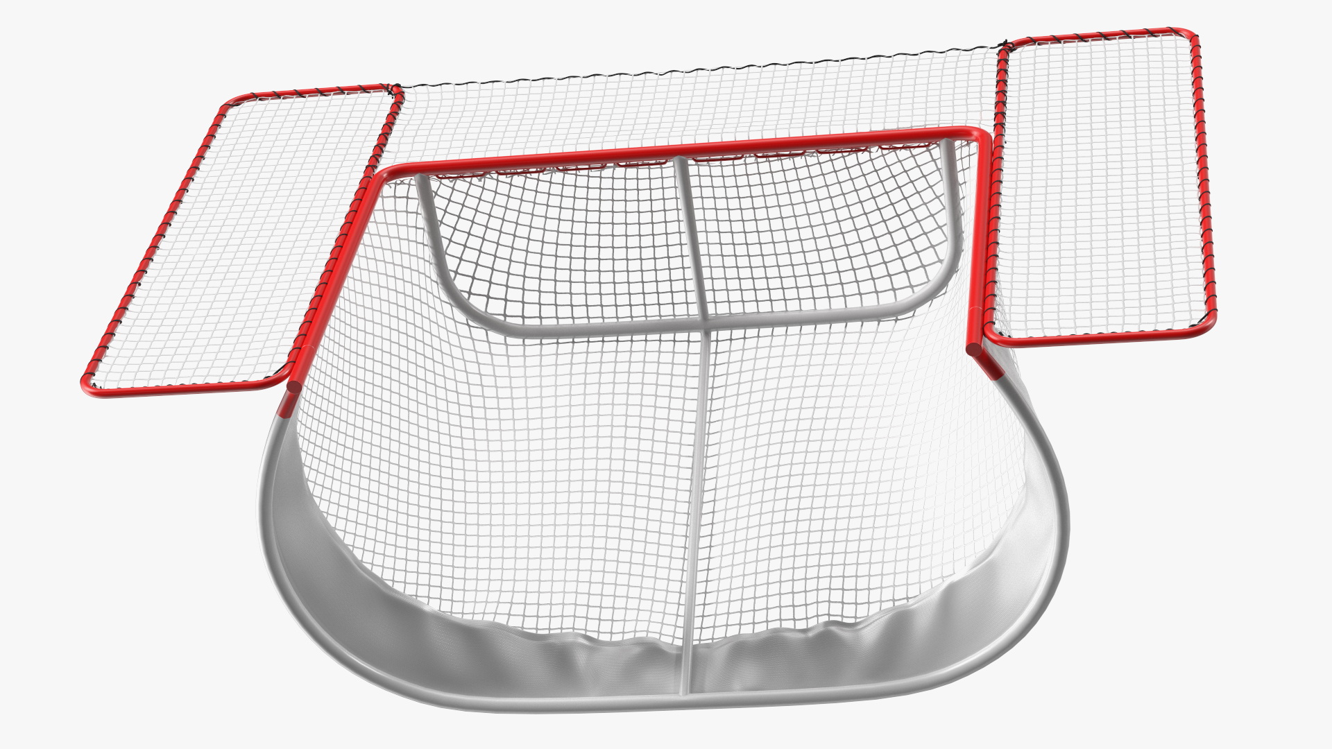 3D Folding Hockey Goal with Backstop model