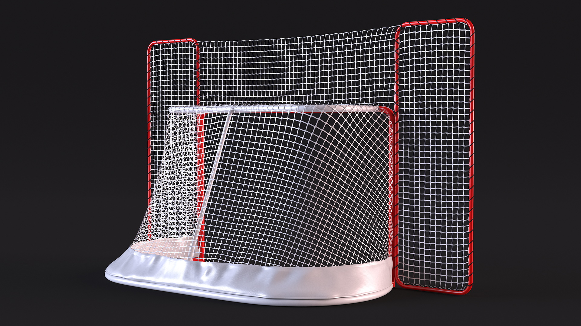 3D Folding Hockey Goal with Backstop model