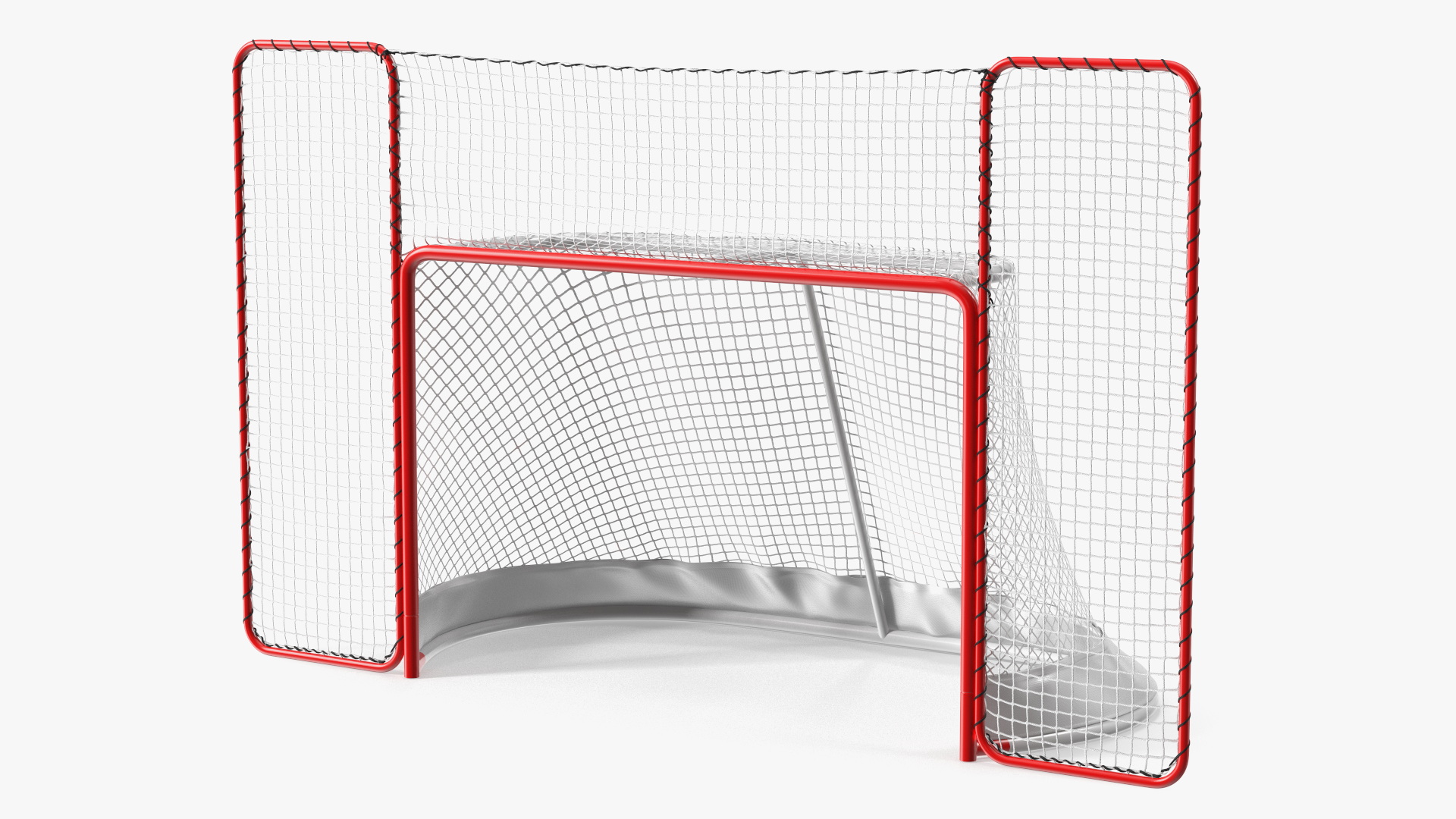 3D Folding Hockey Goal with Backstop model