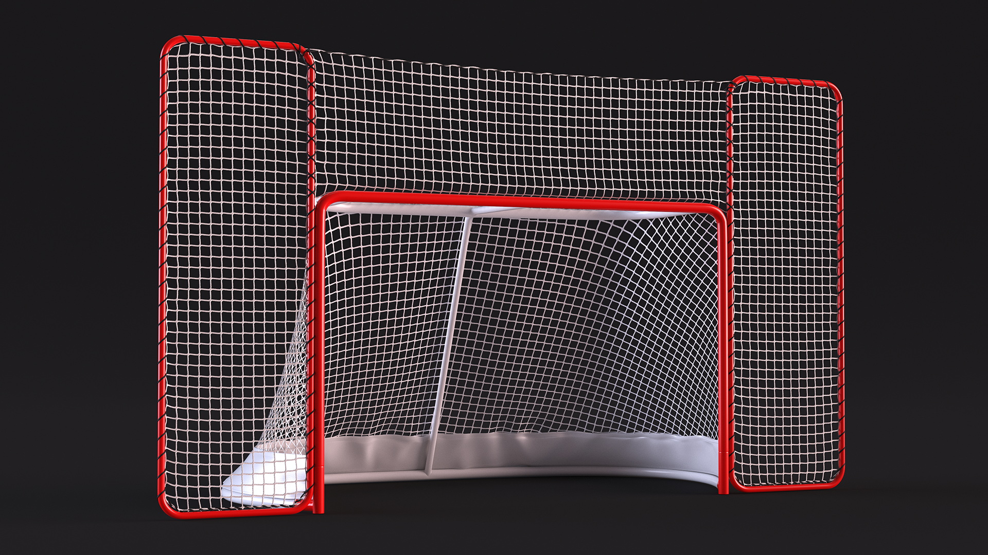 3D Folding Hockey Goal with Backstop model