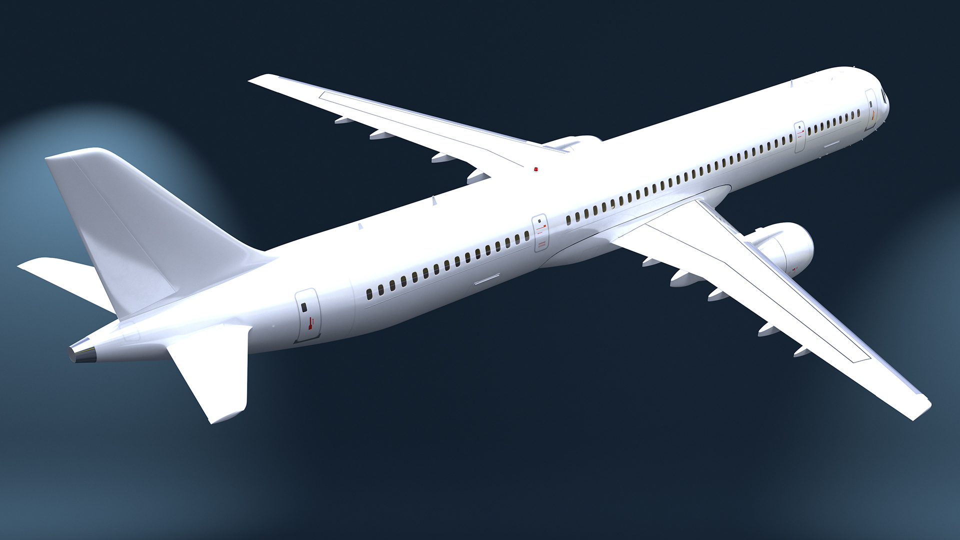 3D model Passenger Jetliner Flight