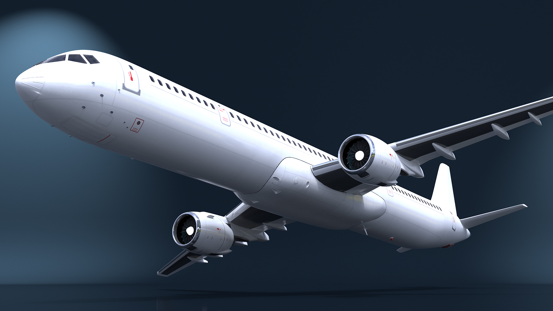 3D model Passenger Jetliner Flight