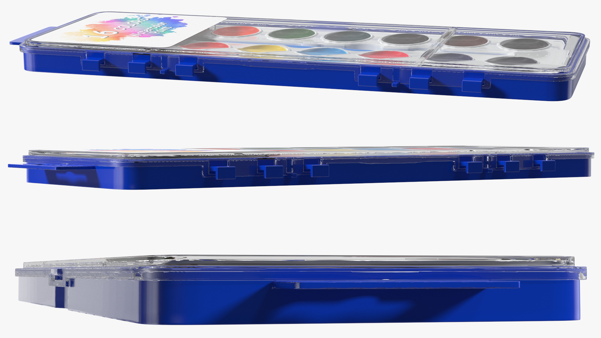 3D Watercolor Paint Set for Kids Fur model