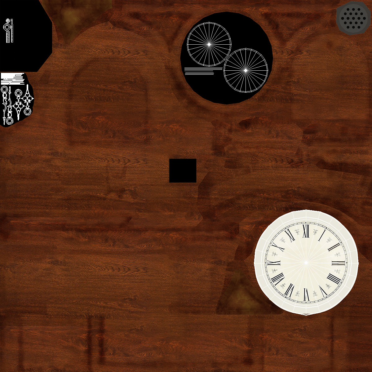 3D Vintage Clock Face model