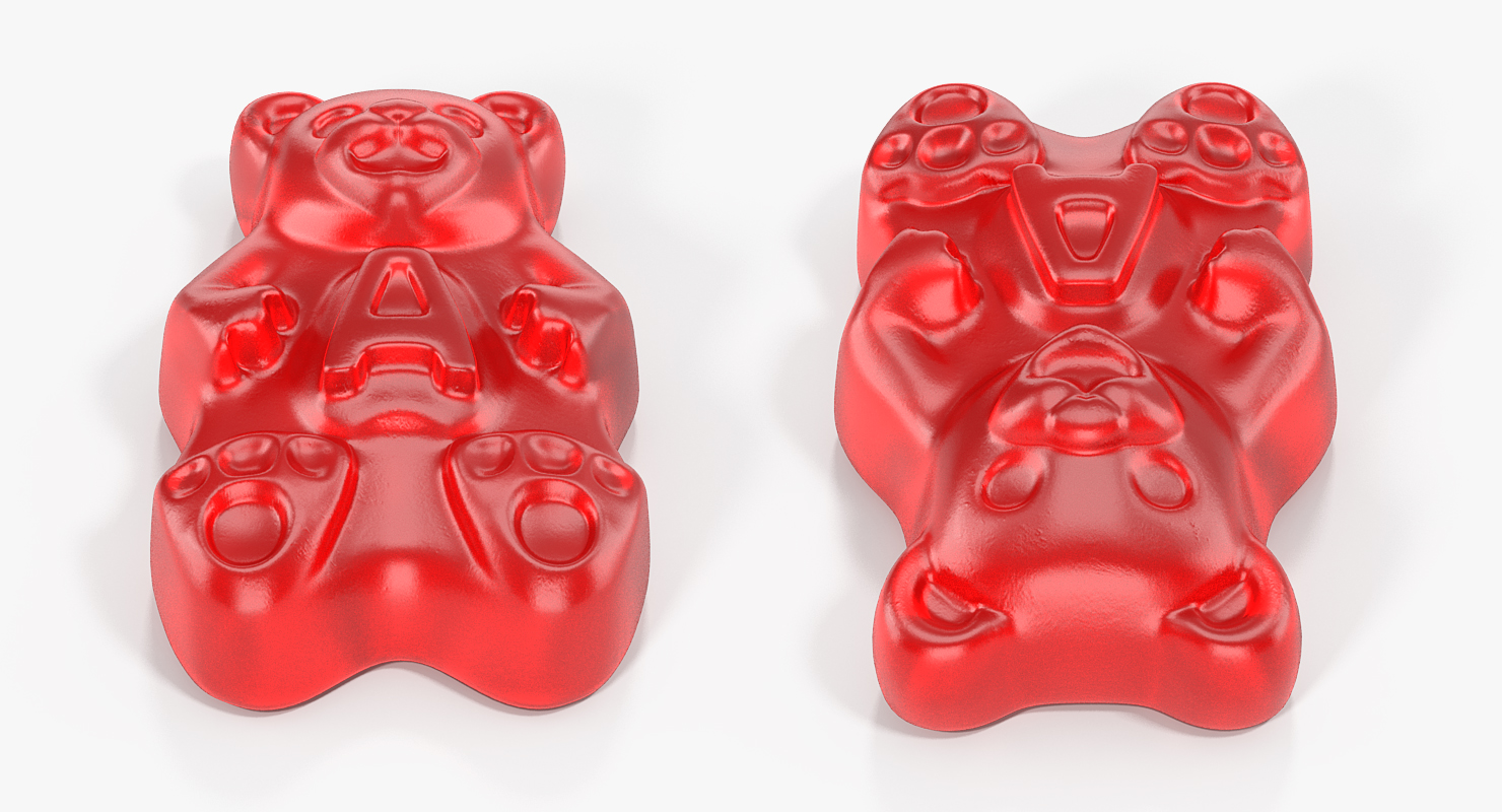 Red Gummi Bear 3D model