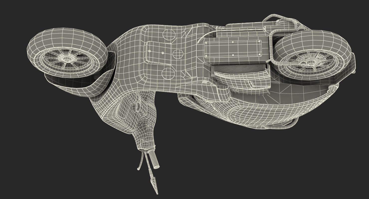 3D Electric Scooter Rigged model