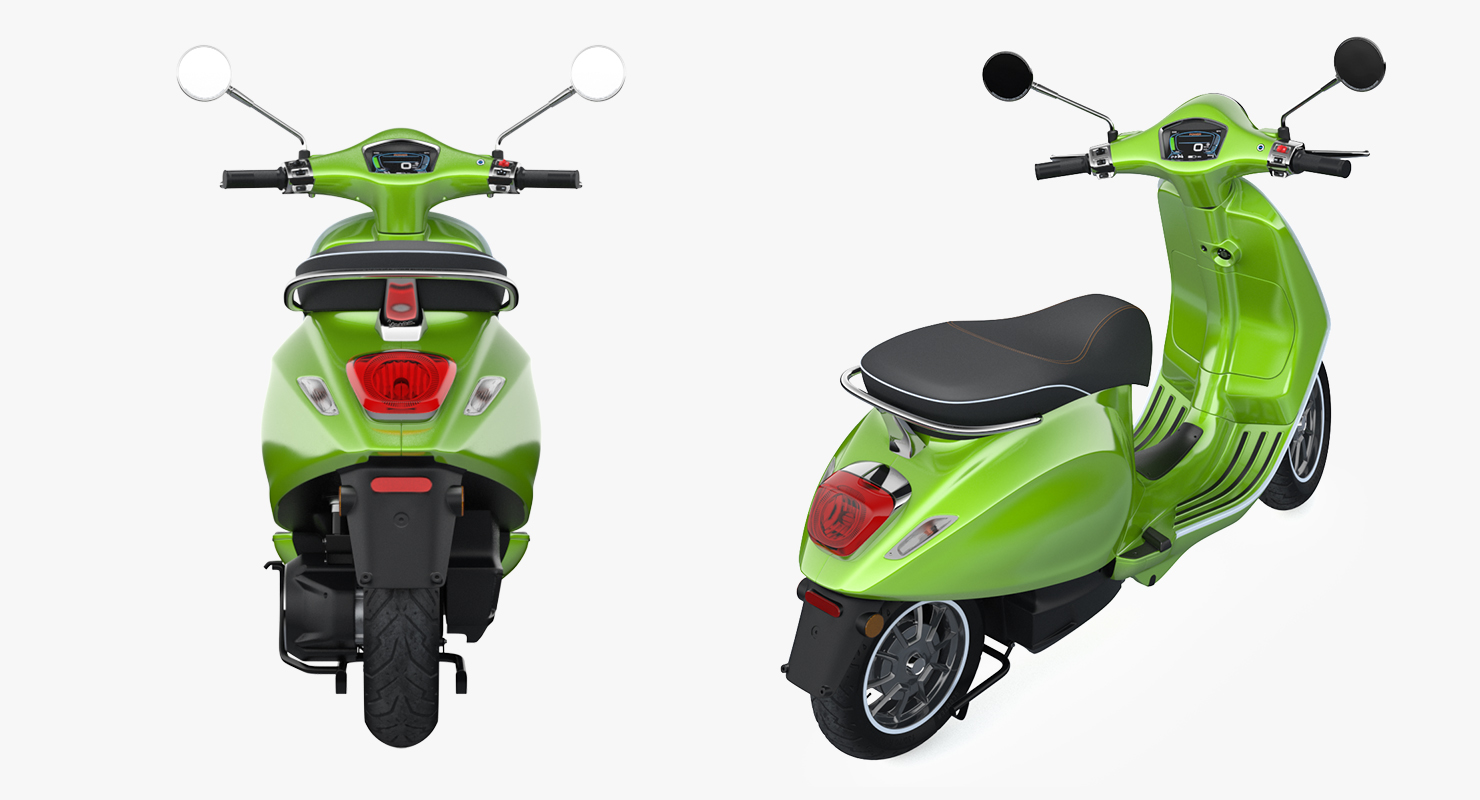 3D Electric Scooter Rigged model