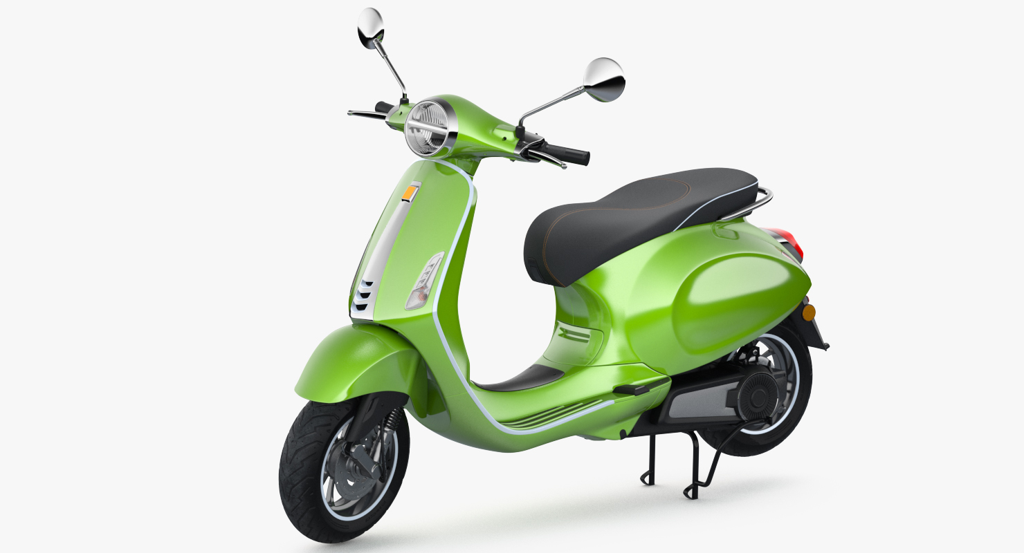 3D Electric Scooter Rigged model