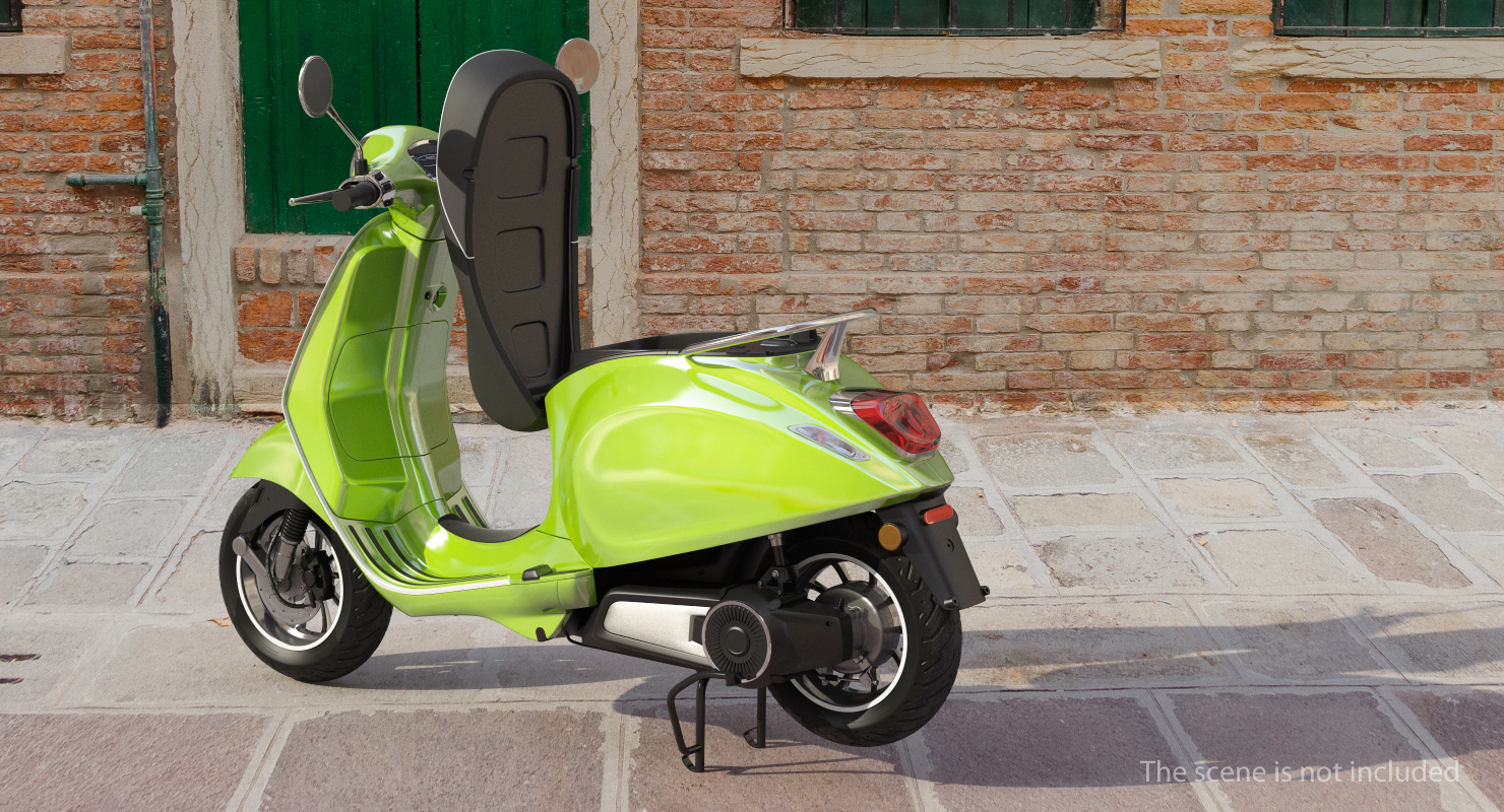 3D Electric Scooter Rigged model
