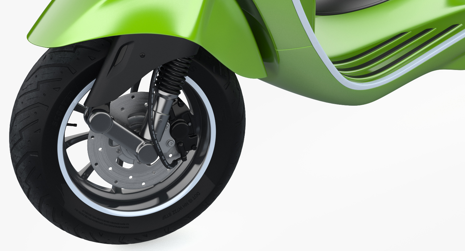 3D Electric Scooter Rigged model