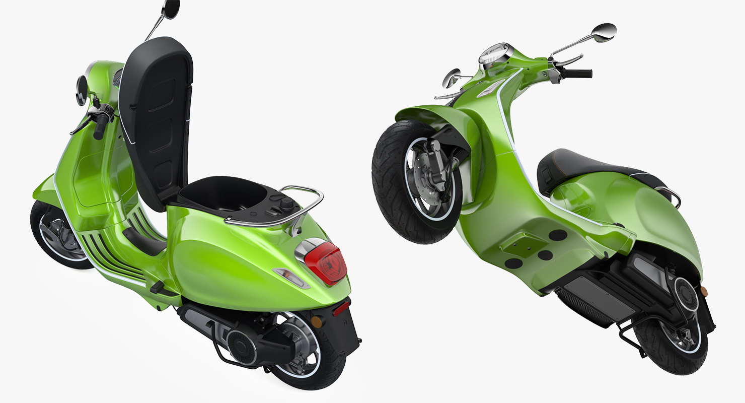 3D Electric Scooter Rigged model