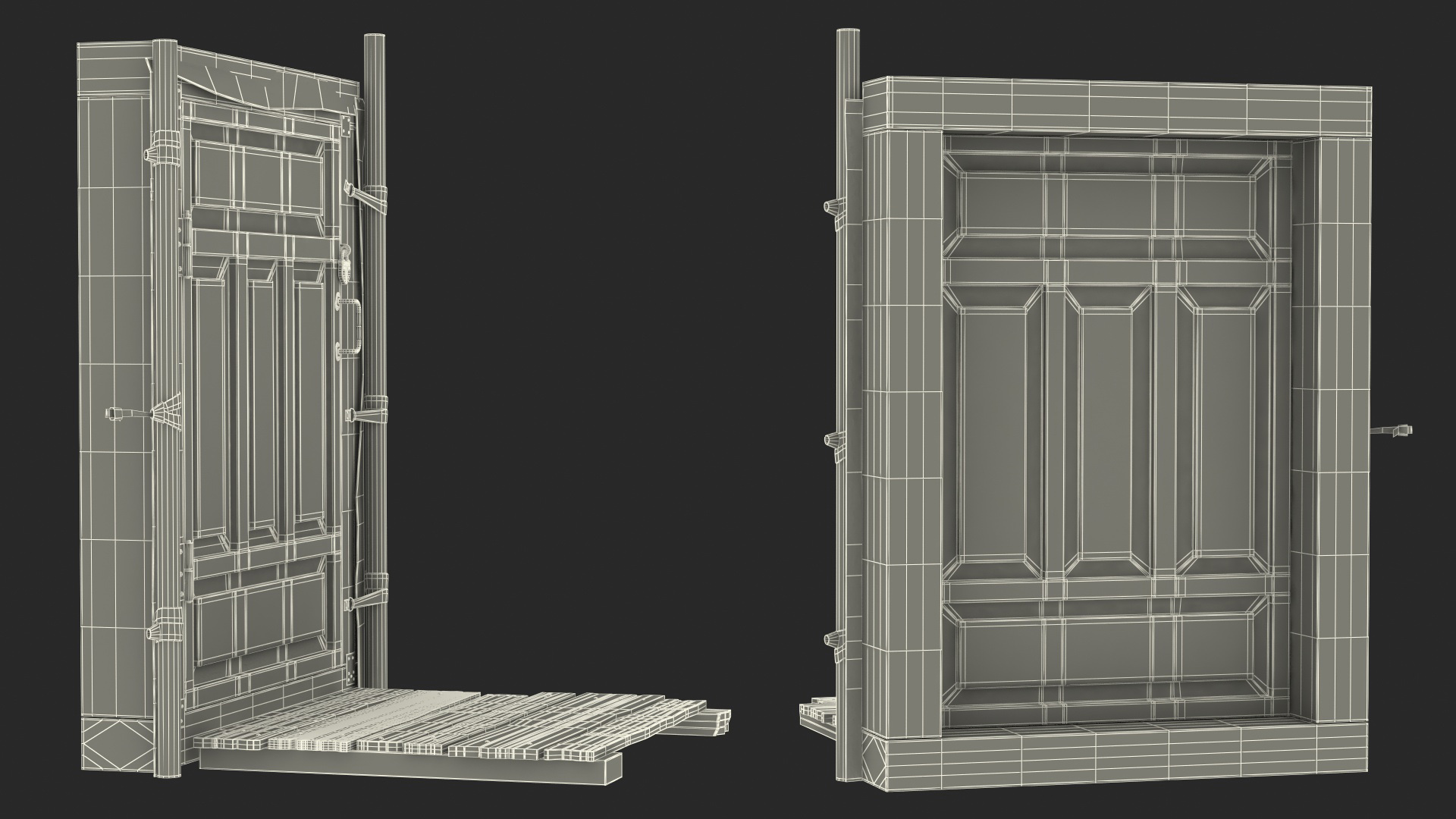 3D Yurt Entrance model