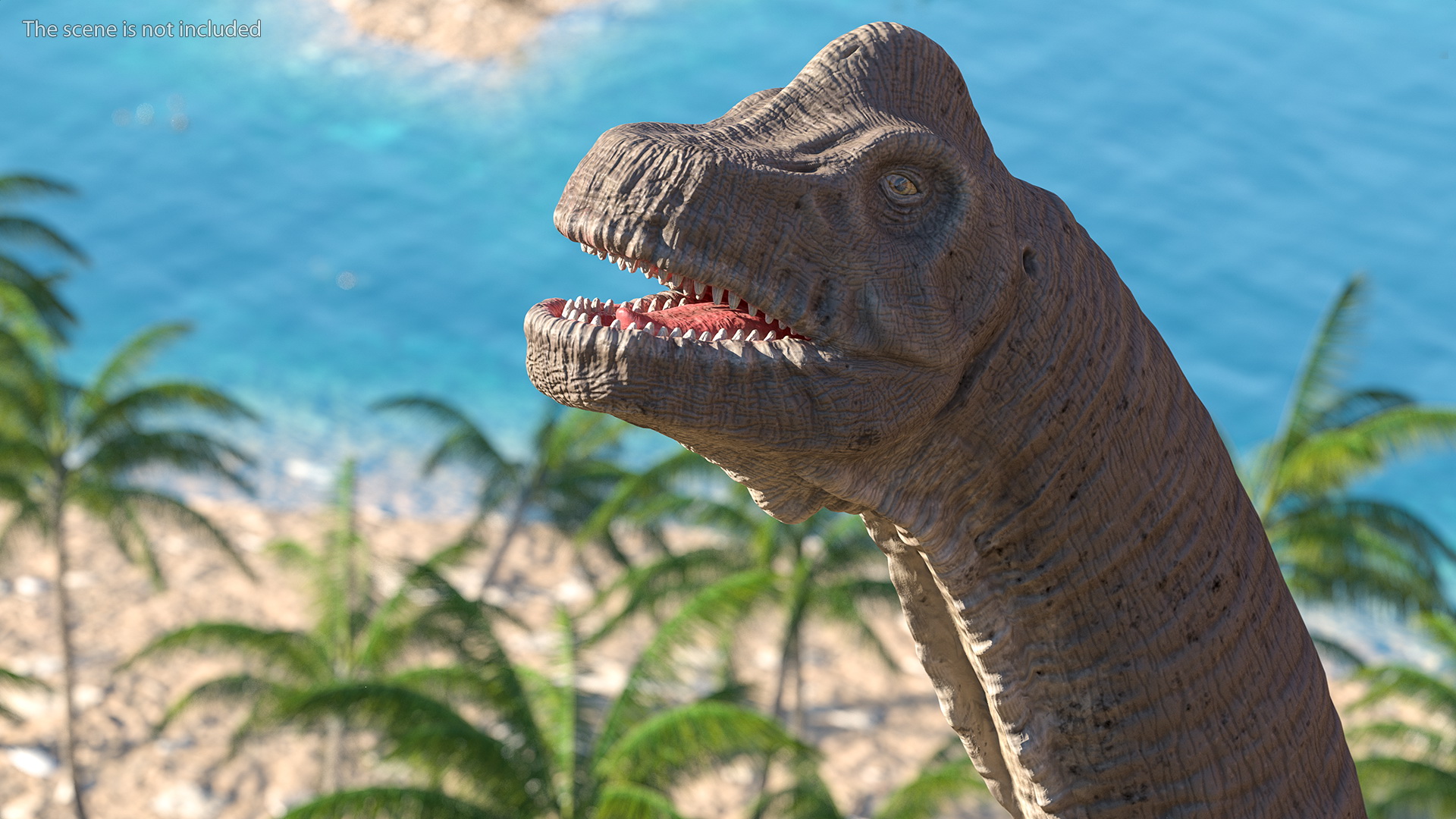 3D Brachiosaurus Altithorax Rigged
