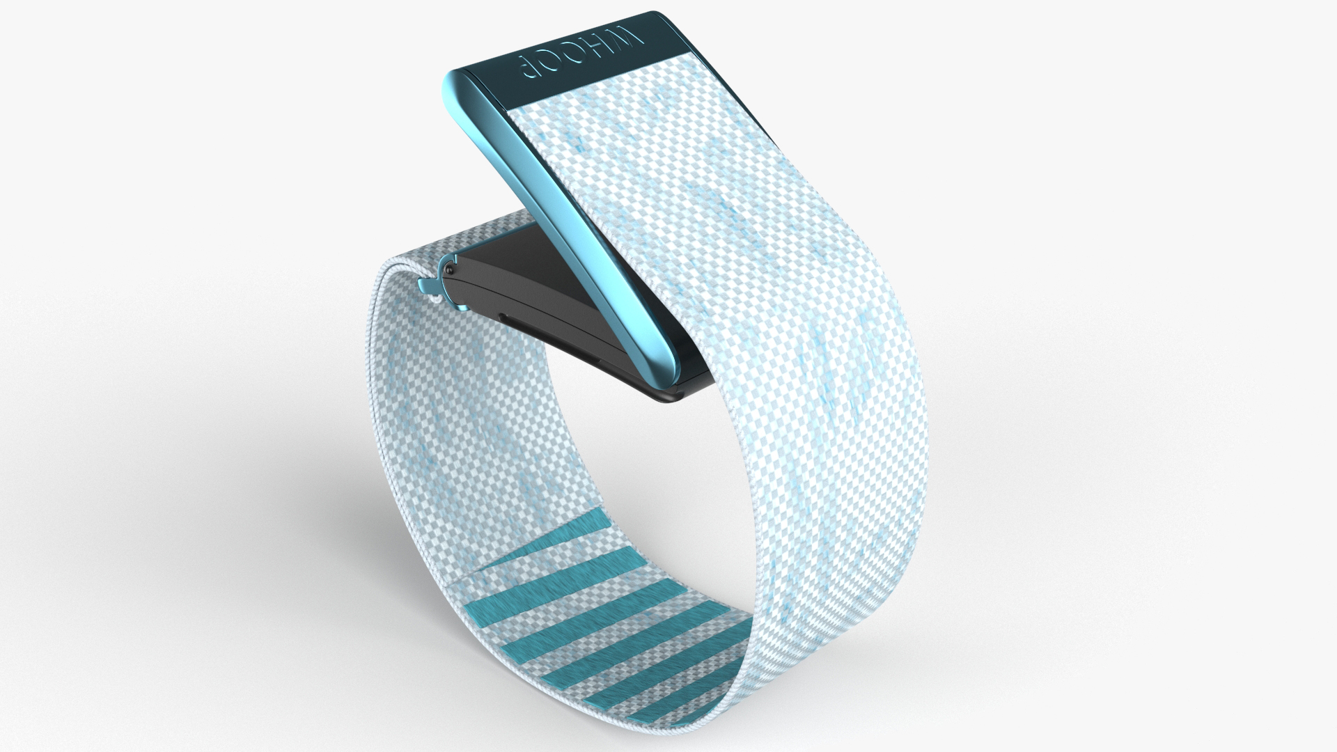 3D model Activity Tracker Whoop 4 Blue Rigged for Maya