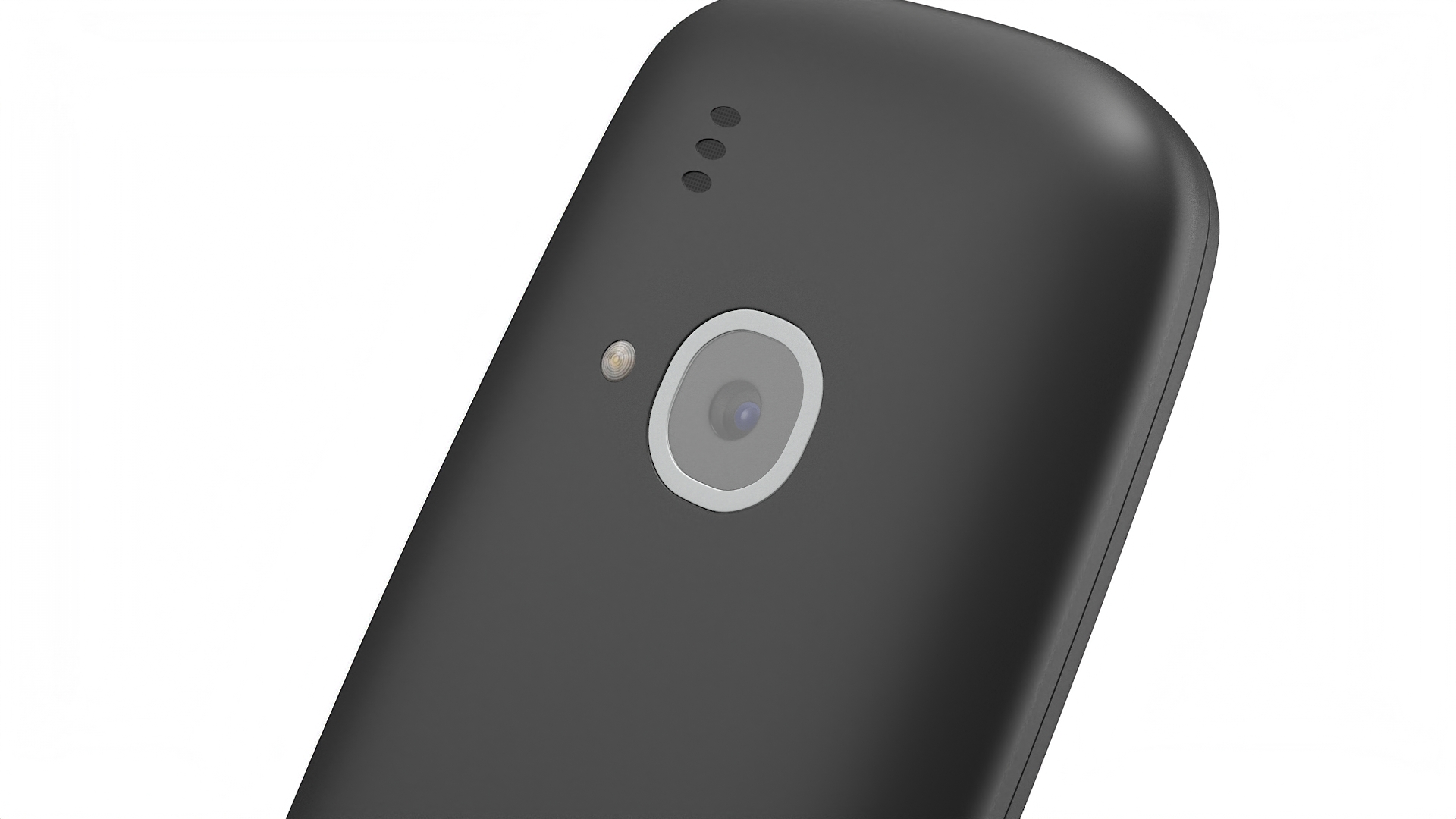 Modern Push-button Telephone Black 3D model