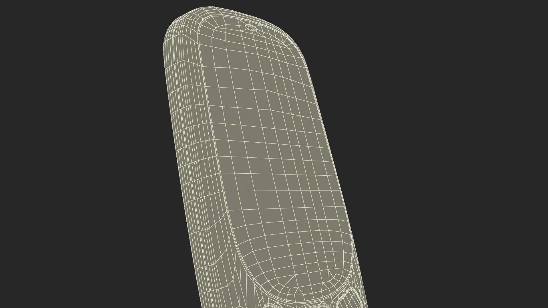 Modern Push-button Telephone Black 3D model