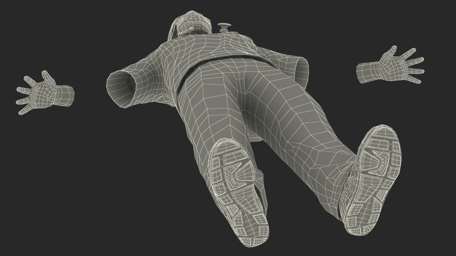 Blue Emergency Surgeon Costume Scrubs 3D