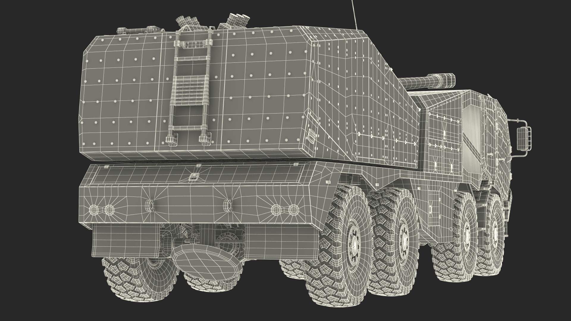 3D Self-Propelled Morana Howitzer Gun in Dirty model