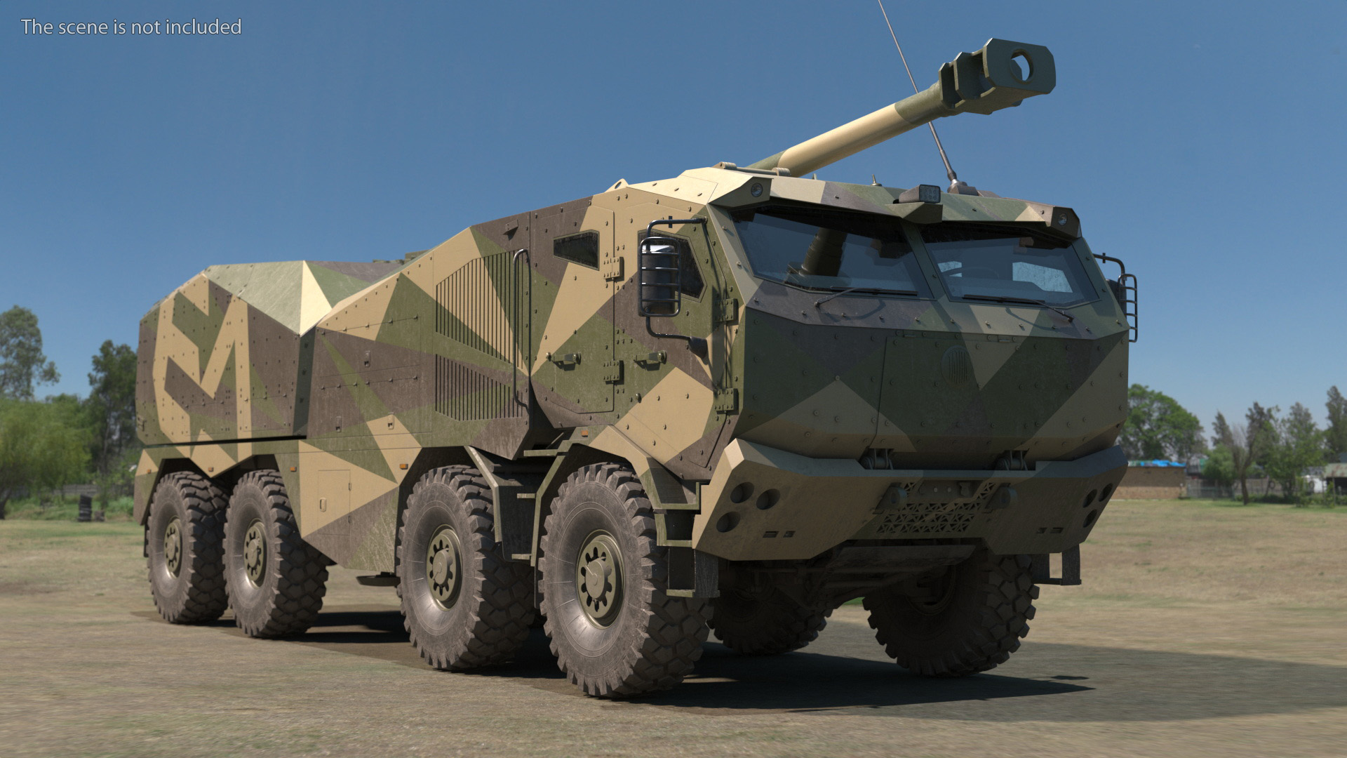 3D Self-Propelled Morana Howitzer Gun in Dirty model