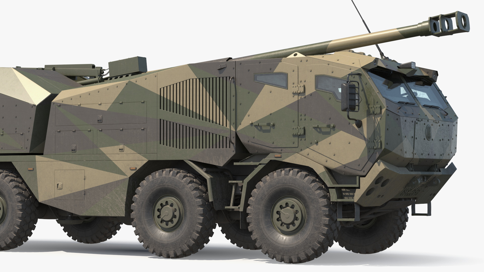 3D Self-Propelled Morana Howitzer Gun in Dirty model