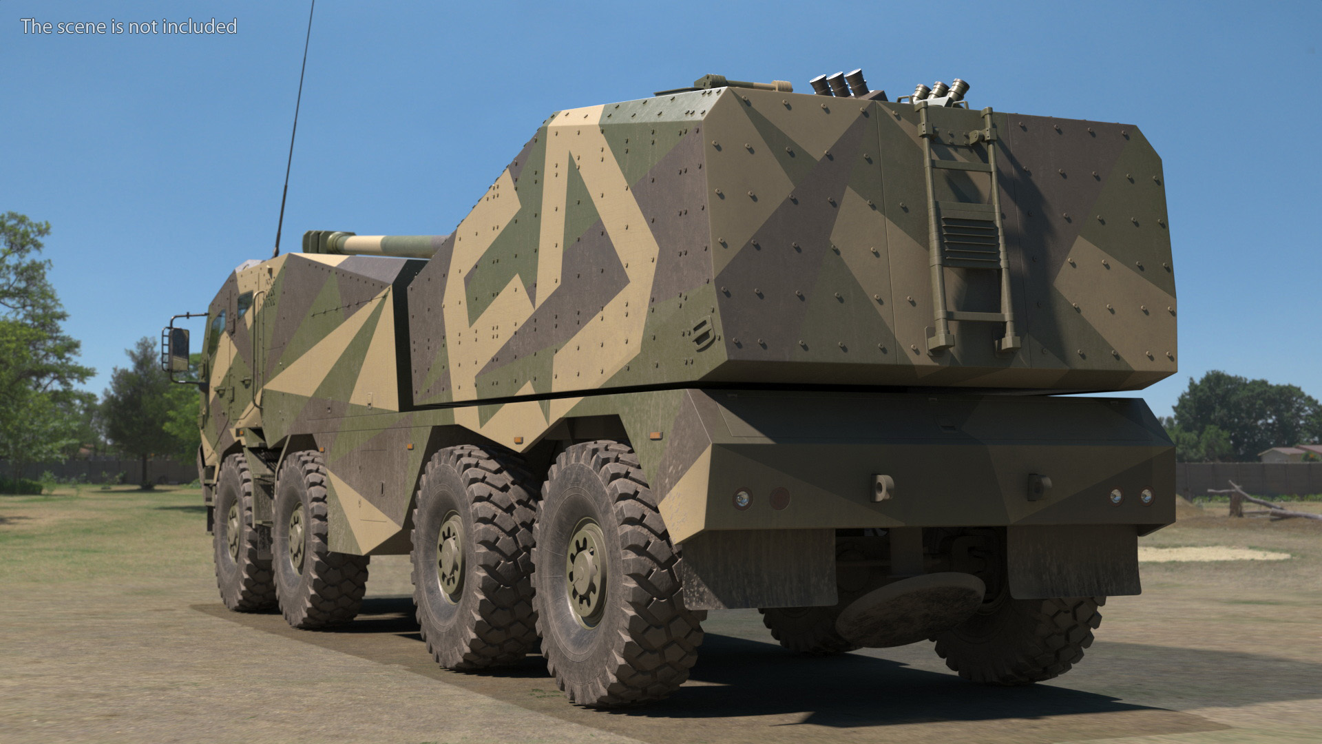 3D Self-Propelled Morana Howitzer Gun in Dirty model