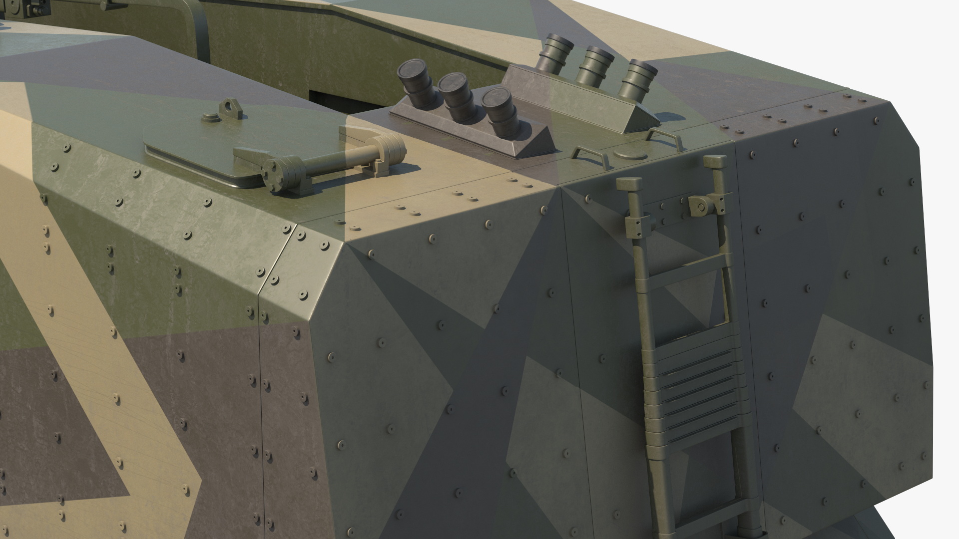 3D Self-Propelled Morana Howitzer Gun in Dirty model