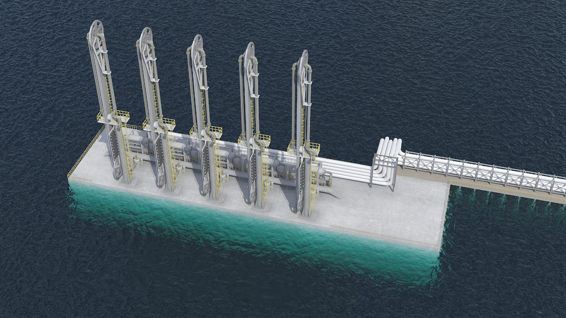 LNG Import Terminal 3D model
