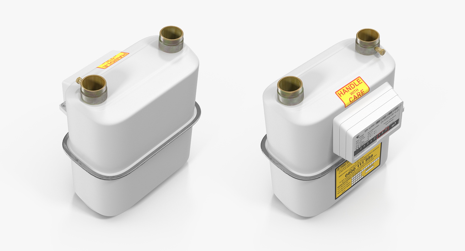 Gas Flow Meter 3D model