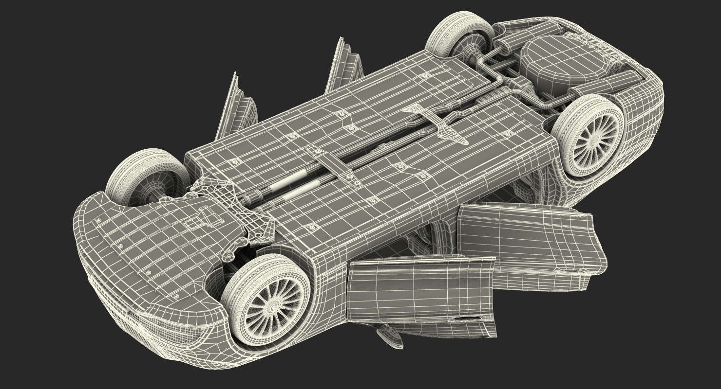3D Mercedes Benz S-Class Maybach Rigged