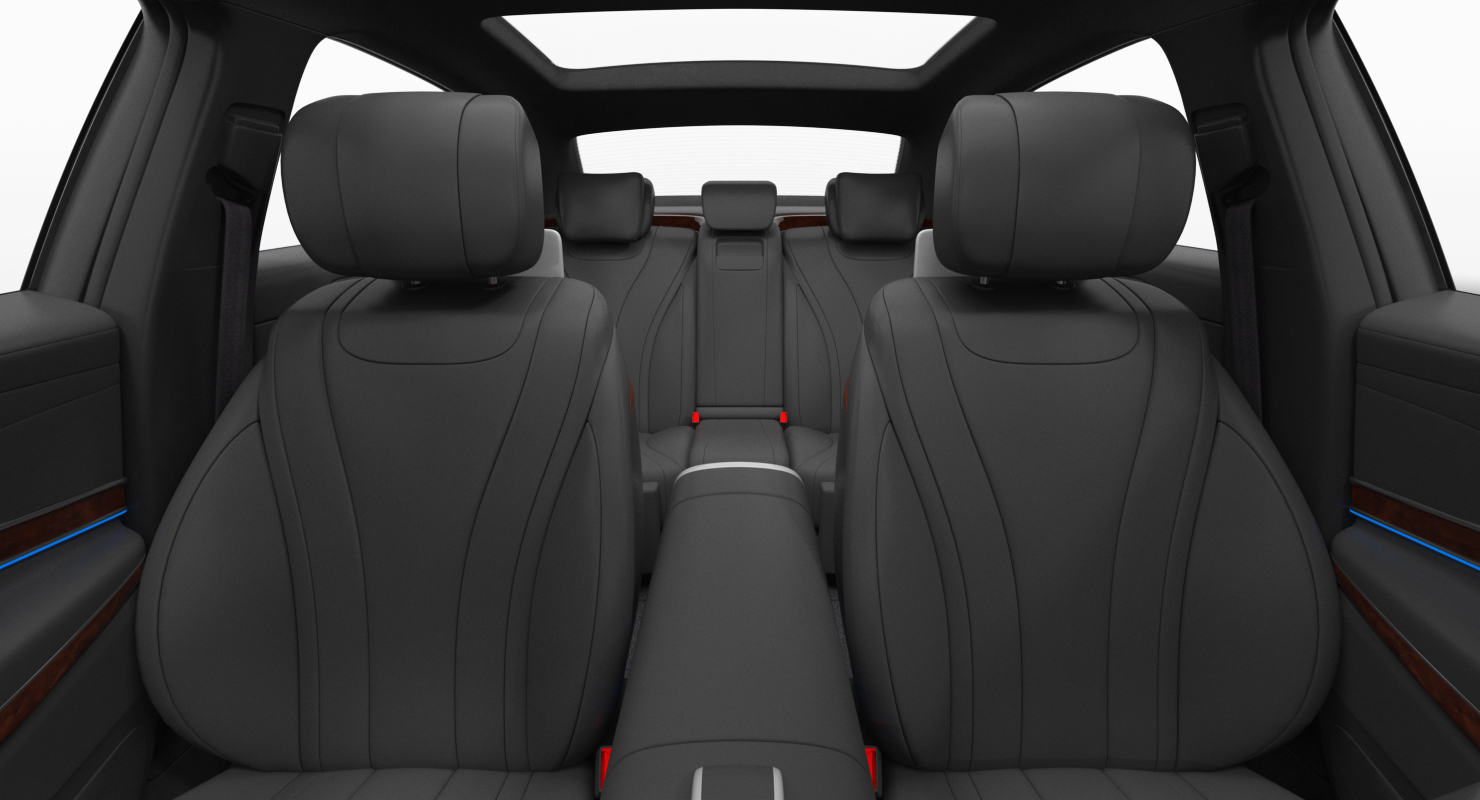 3D Mercedes Benz S-Class Maybach Rigged