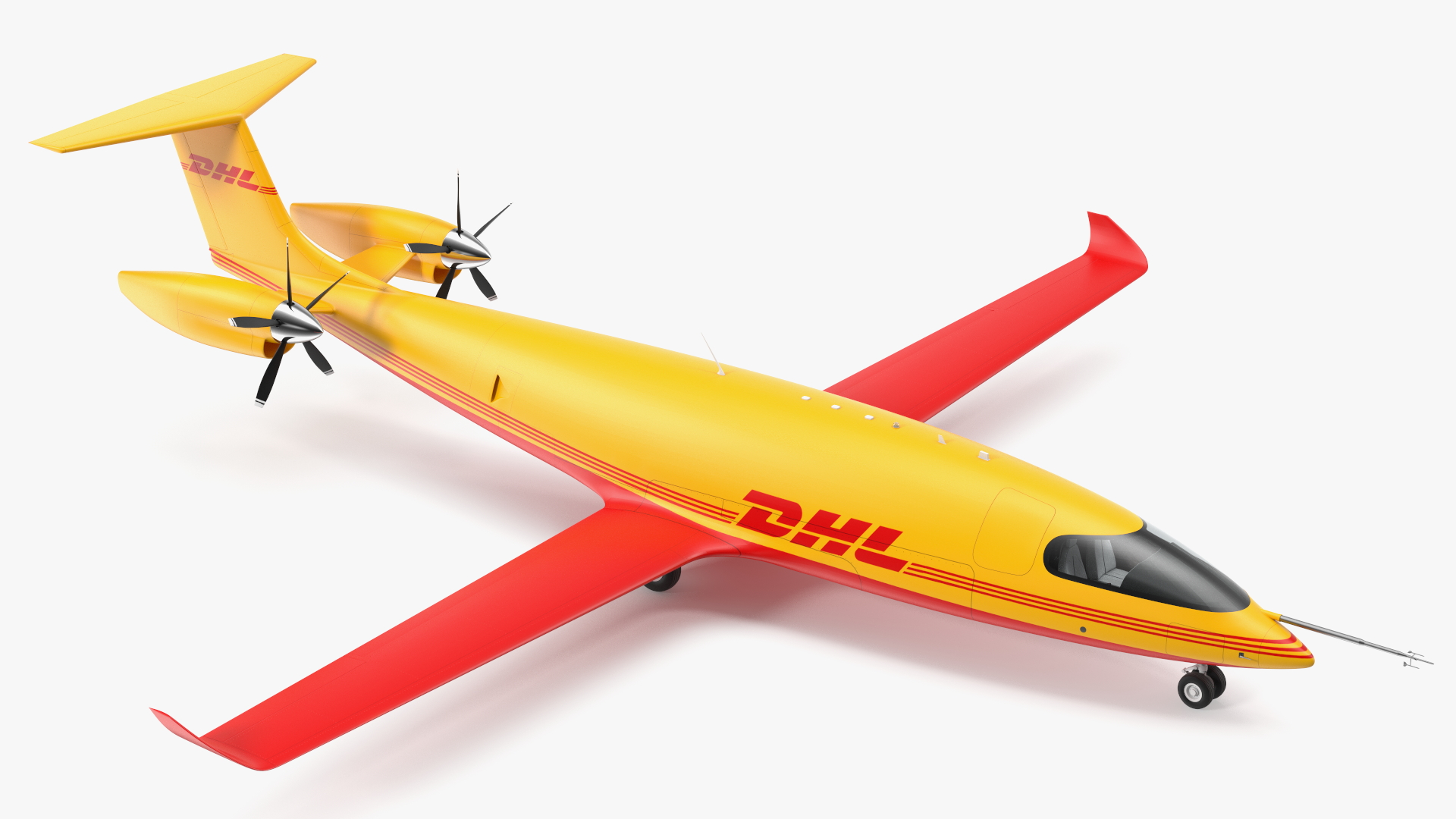 3D Eviation Alice Electric Aircraft DHL Rigged model