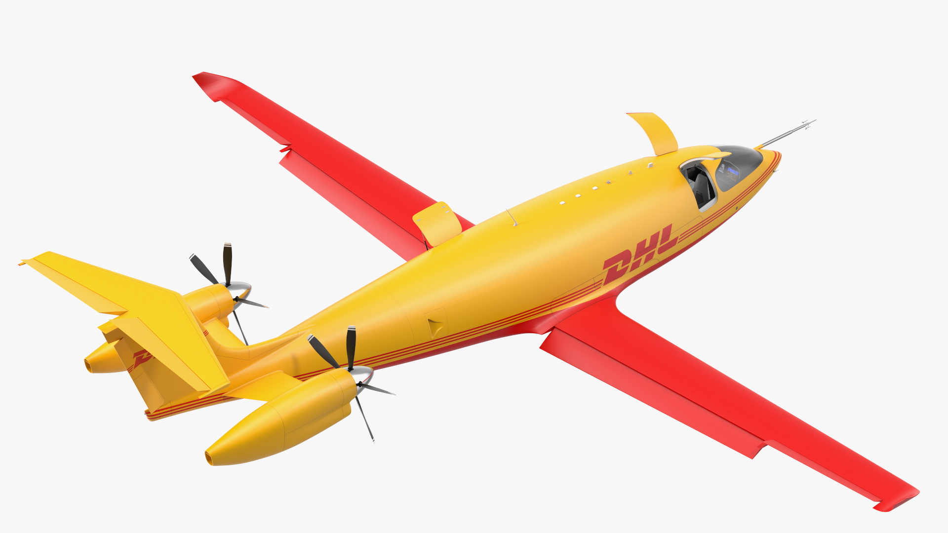 3D Eviation Alice Electric Aircraft DHL Rigged model