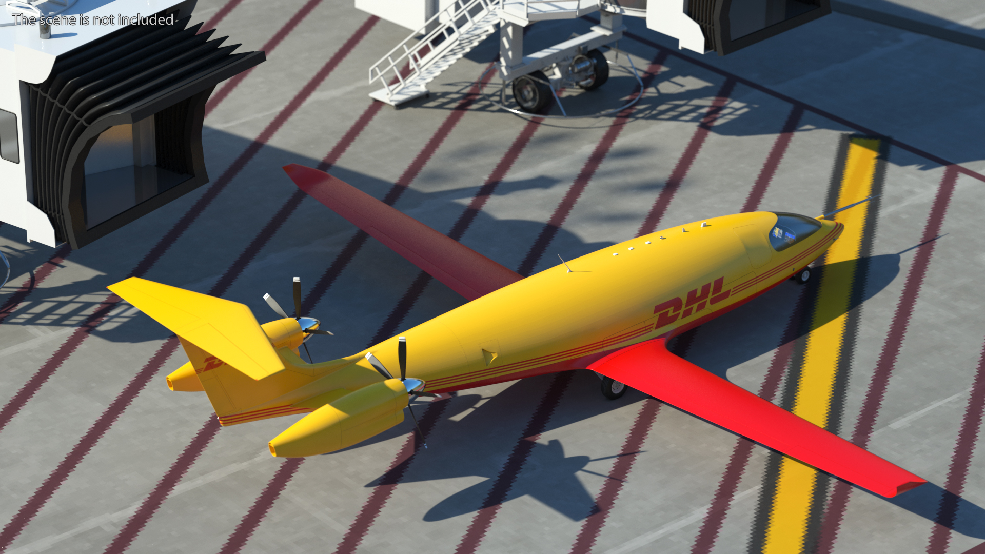 3D Eviation Alice Electric Aircraft DHL Rigged model