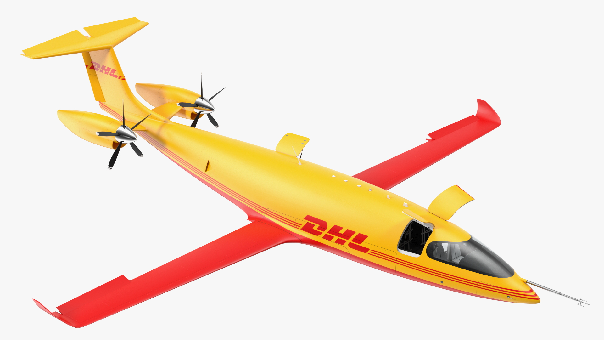 3D Eviation Alice Electric Aircraft DHL Rigged model