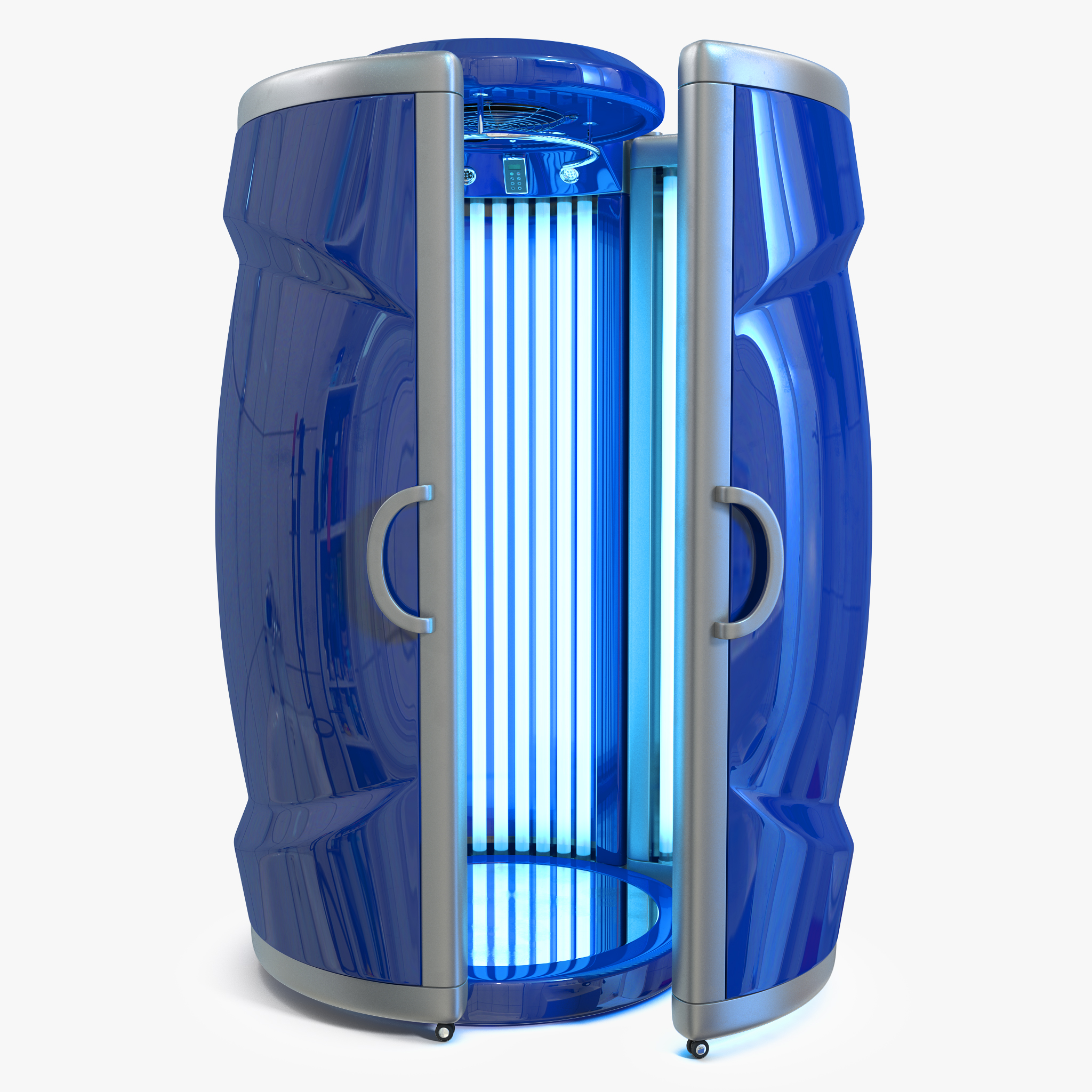 Tanning Bed Solarium Vertical Solarium 3D Model, view 3