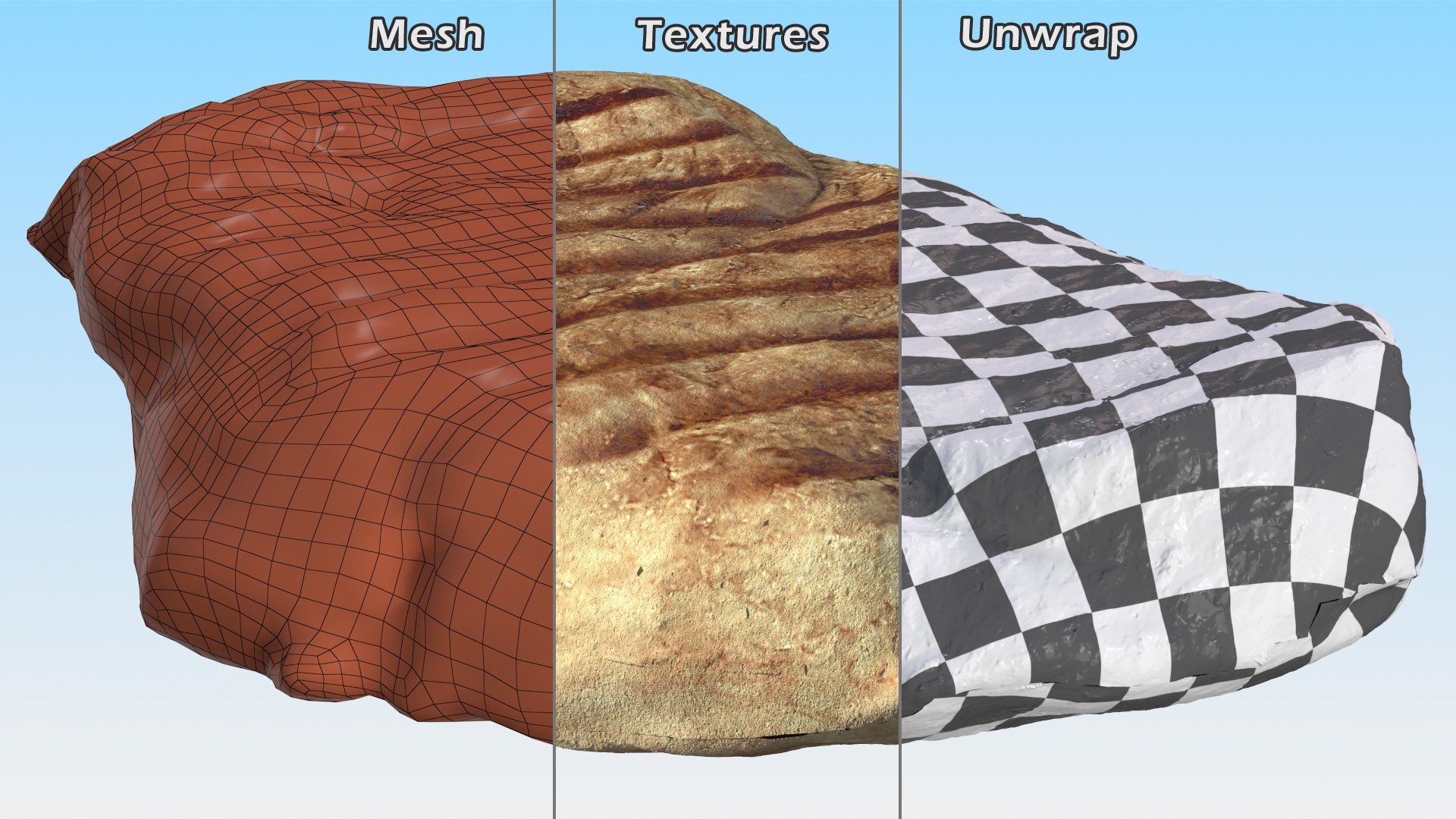 3D Roast Steak