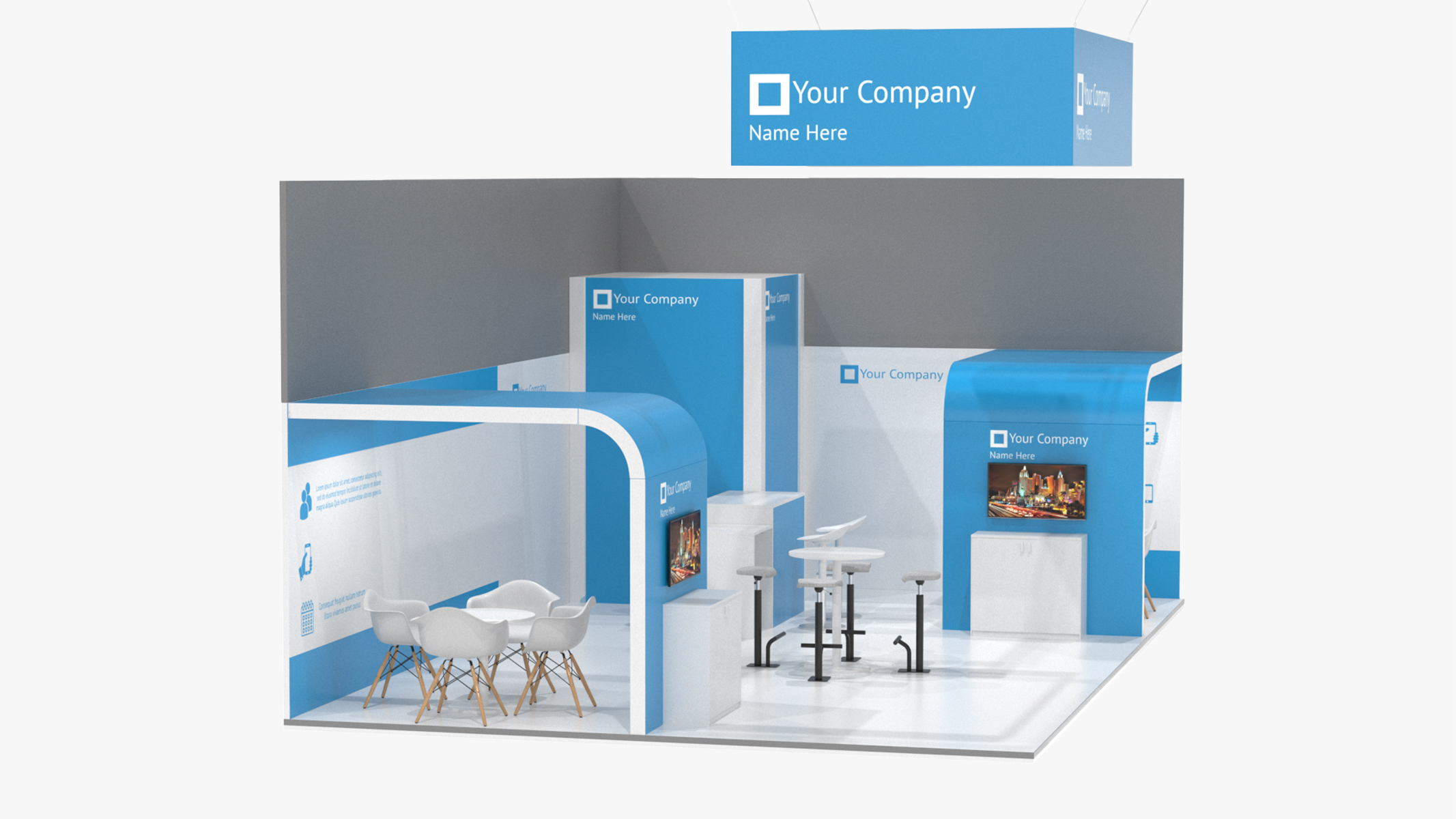 Trade Show Exhibition Stand 3D