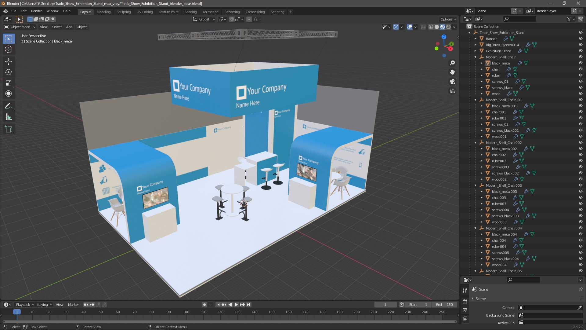 Trade Show Exhibition Stand 3D