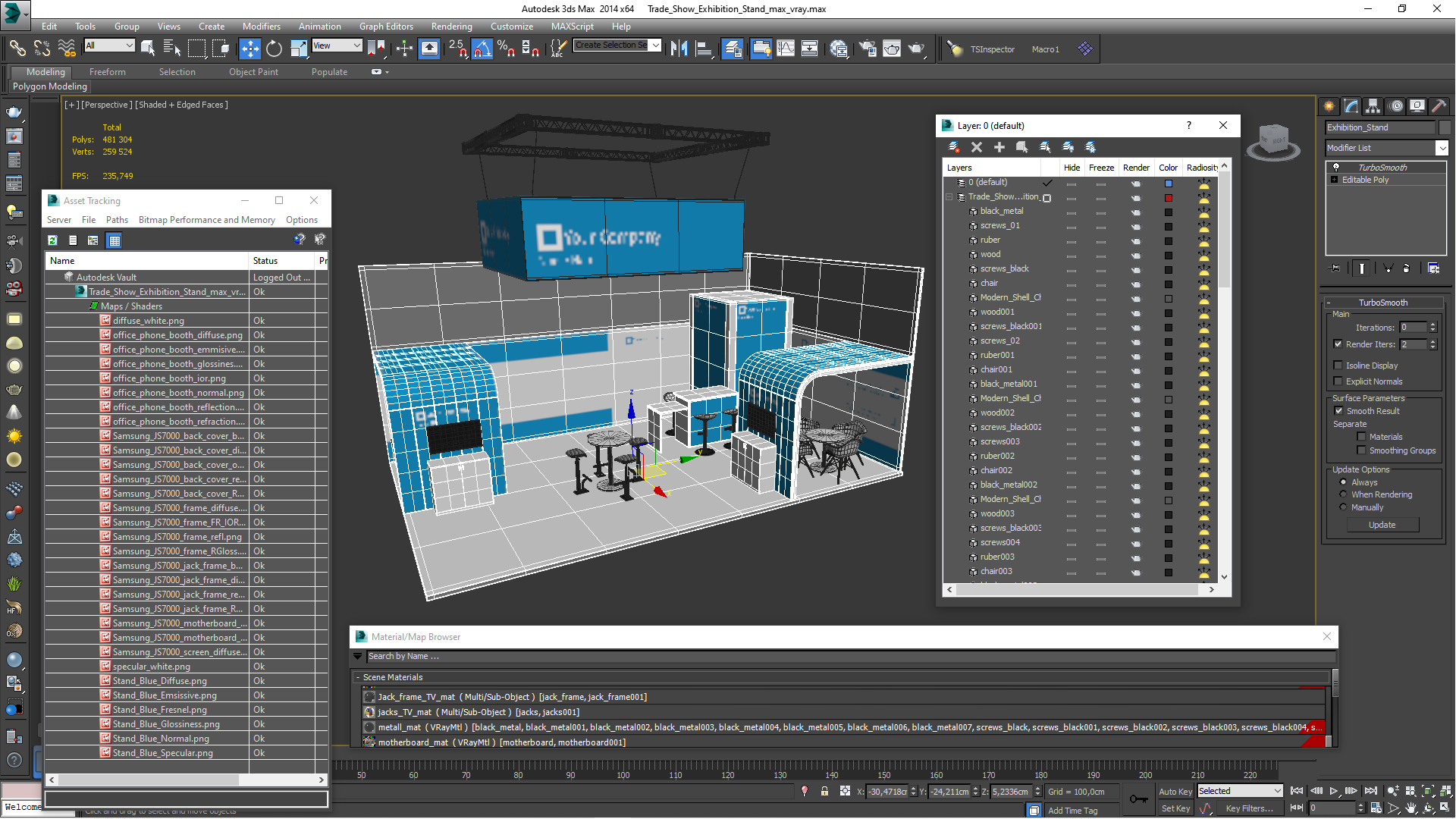 Trade Show Exhibition Stand 3D