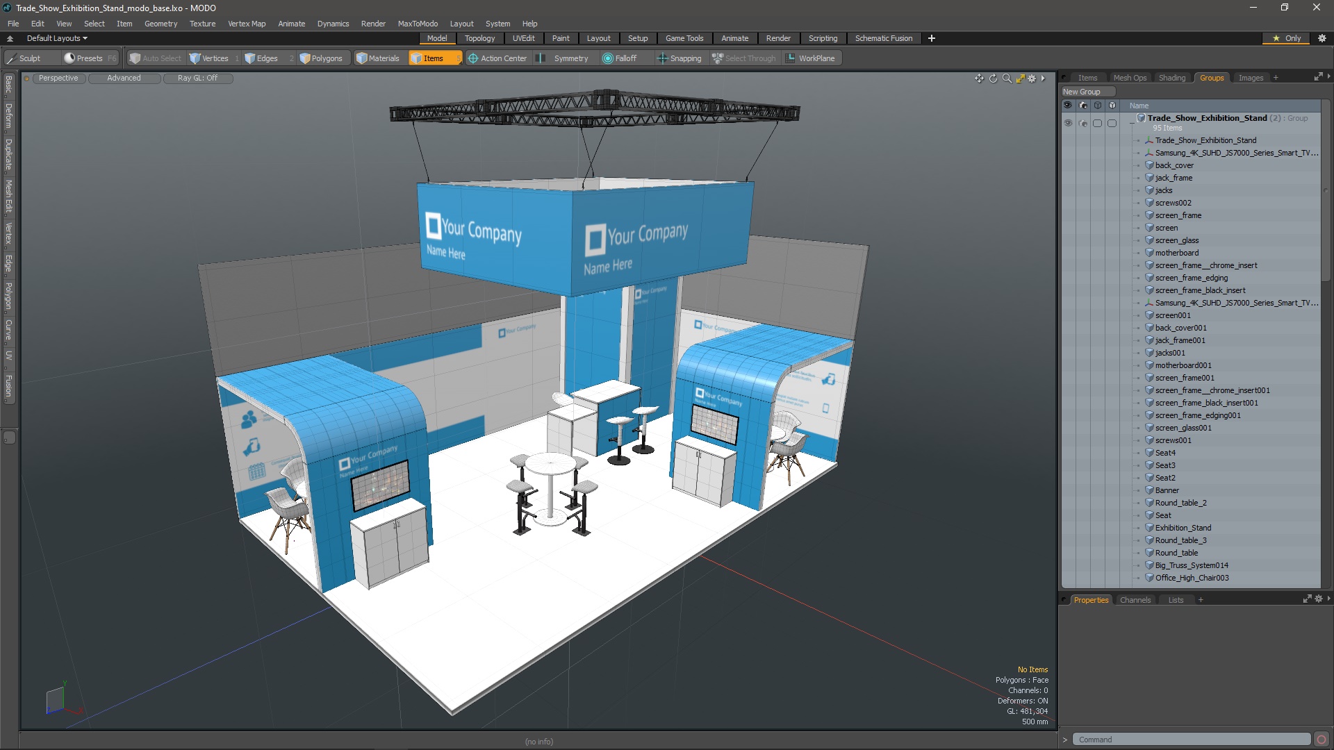 Trade Show Exhibition Stand 3D