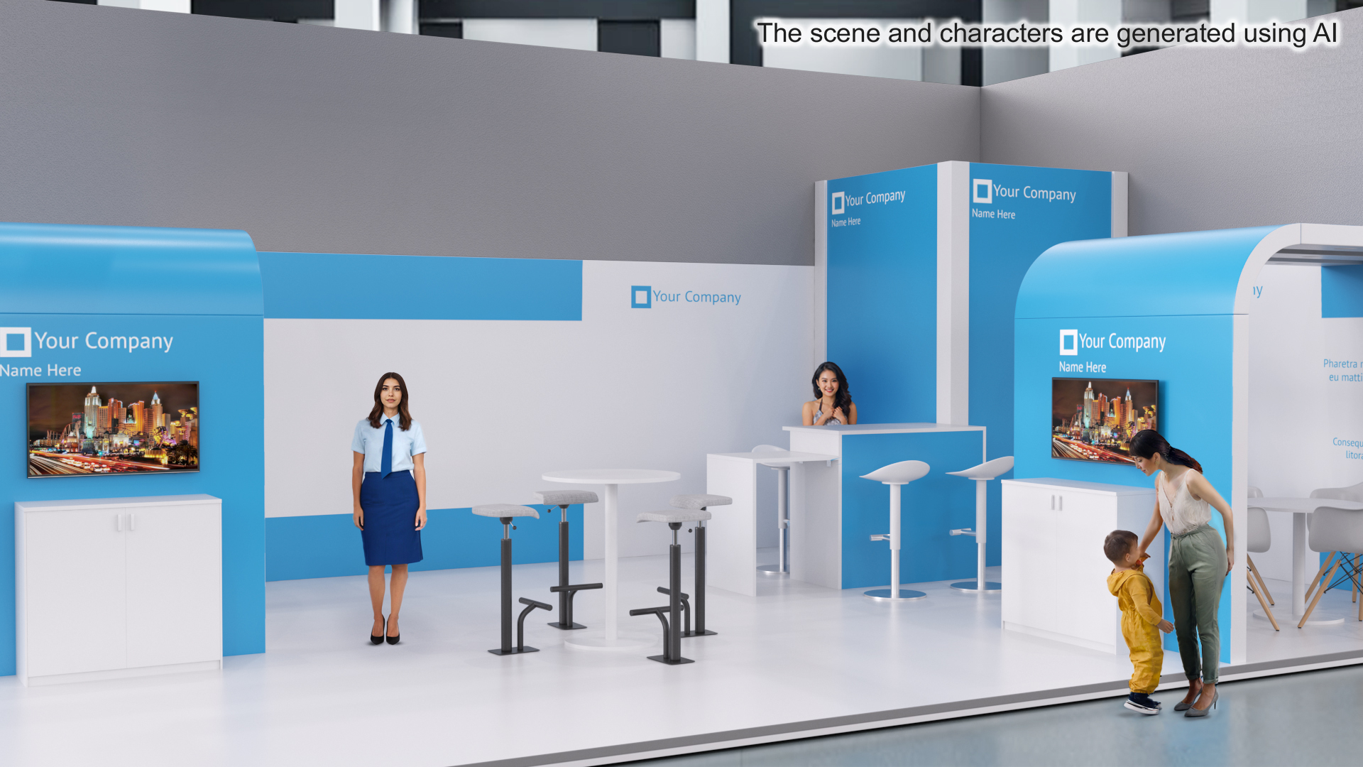 Trade Show Exhibition Stand 3D